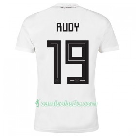 Camisolas de Futebol Alemanha Rudy 19 Equipamento Principal Copa do Mundo 2018 Manga Curta
